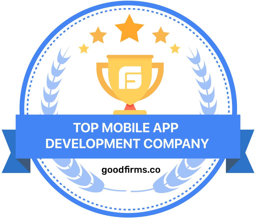 Top mobile web app development company by Goodfirms